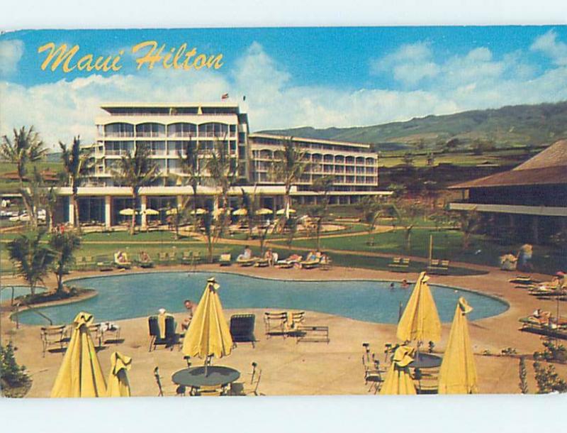 Unused Pre-1980 HILTON HOTEL Maui Hawaii HI c0569