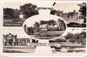 RP; NEWSTEAD ABBEY, Nottinghamshire, England, PU-1956; 5-Views, Boatswain Mon...