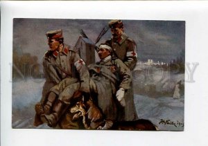 3159672 WWI German Shepherd Dog RED CROSS WoundedSoldier PAILER