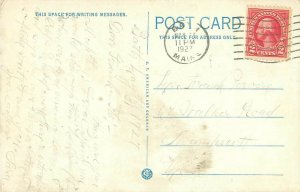 Bath, Maine Morse High School WB 1927 Postmark