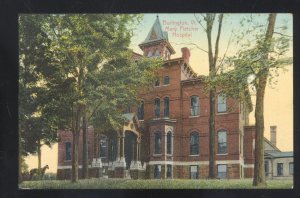 BURLINGTON VERMONT VT. MARY FLETCHER HOSPITAL VINTAGE POSTCARD 1910