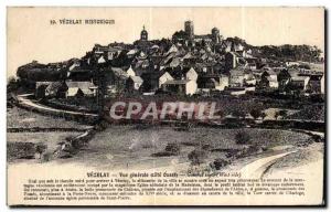 Old Postcard History Vezelay Vue Generale
