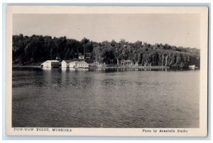 c1910's Pow Pow Point Muskoka Gravenhurst Ontario Canada RPPC Photo Postcard 