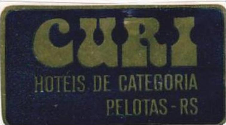 BRASIL PELOTAS HOTEL DE CATEGORIA VINTAGE LUGGAGE LABEL