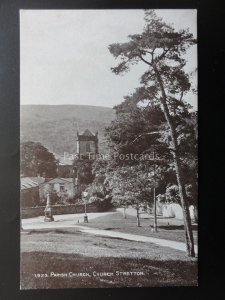 Shropshire LITTLE STRETTON The Parish Church - Old Postcard by J. Salmon