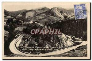 Old Postcard Pyrenees Orientales Lacels De La Route De Mont Louis Prades