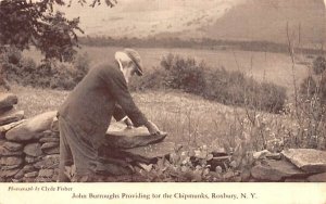 John Burroughs Providing for the Chipmunks in Roxbury, New York