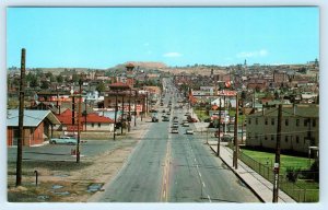 BUTTE, MT ~  Montana STREET SCENE  c1950s Cars Silver Bow County Postcard