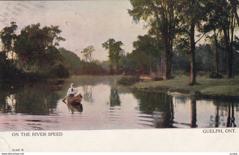 GUELPH , Ontario , Canada , 1905 ; On river Speed