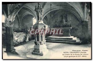 Old Postcard Chambery Savoie Choir Crypt Lemenc