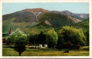 Vtg 1910s Snow Cross on Mt Lafayette Sugar Hill White Mountains NH Postcard