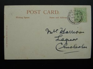 Winchester High Street showing WHYDE BLOCK ICE MERCHANT c1907 Postcard