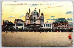 1907 Marlborough Blenheim From Beach Atlantic City New Jersey NJ Posted Postcard