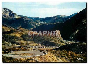 Postcard Modern Castelane Alpes de Haute proc General view from the pass of L...