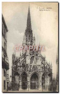 Postcard Old Church St Maclou Rouen