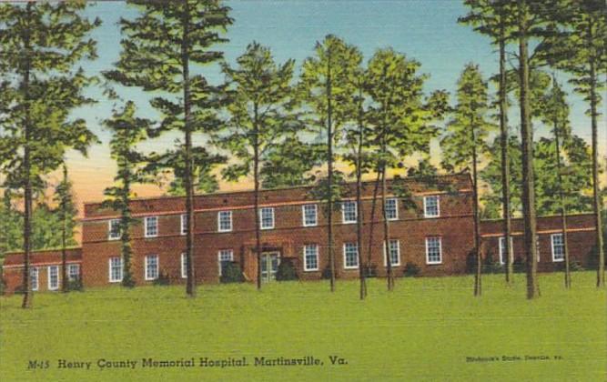 Virginia Martinsville Henry County Memorial Hospital