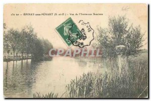 Old Postcard Epinay sous Senart S o and view the Yerres Sauciaux