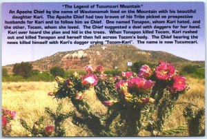 Postcard - The Legend of Tucumcari Mountain - Tucumcari, New Mexico