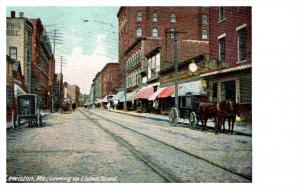 Maine Lewiston , looking up Lisbon Street