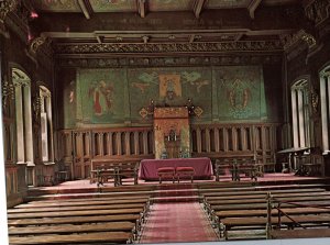 VINTAGE CONTINENTAL SIZE POSTCARD MARRIAGE HALL AT CITY HALL BRUSSELS BELGIUM