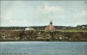 West Quoddy Head Lighthouse ME c1910 Postcard #4