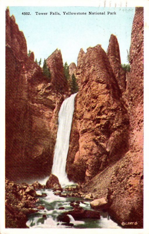 Yellowstone National Park Tower Falls 1936