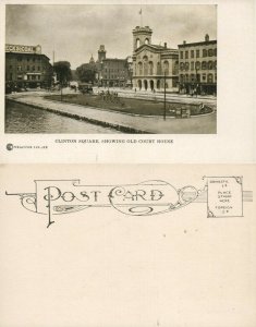 SYRACUSE N.Y. CLINTON SQUARE OLD COURT HOUSE UNDIVIDED ANTIQUE POSTCARD