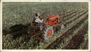 Milwaukee WI Model B Tractor Allis-Chalmers Ad Advertising Vintage Postcard