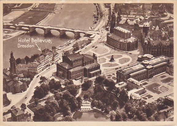 Hotel Bellevue Aerial View Dresden Germany