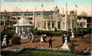 Vtg 1908 Royal Pavilion Franco British Exhibition London Valentine Postcard