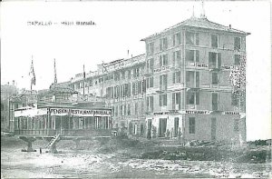 VINTAGE POSTCARD - GENOA: RAPALO - HOTEL MARSALA 1906-