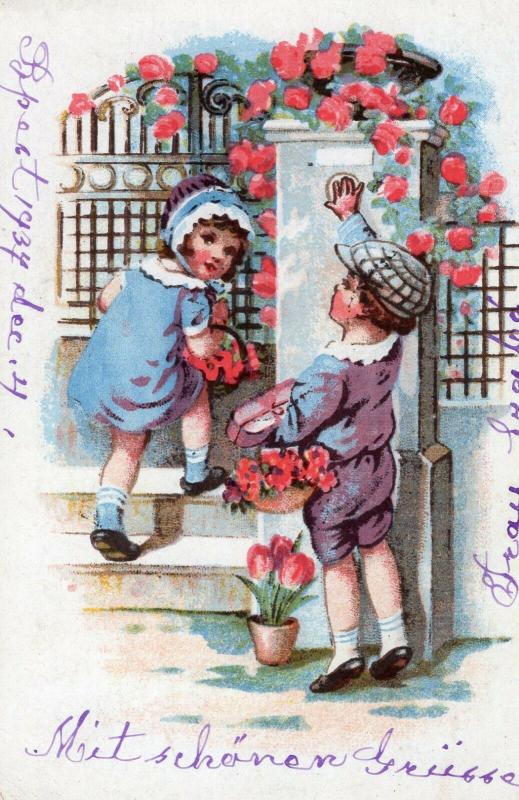 Happy New Year - Hungarian Postcard 01.47