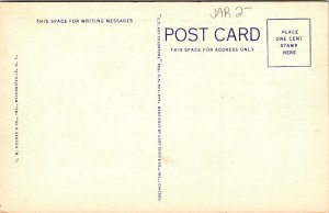 Entrance Whiteface Memorial Hwy Adirondacks Linen Postcard UNP VTG Curt Teich 