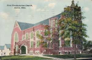 AKRON, Ohio, PU-1913; First Presbyterian Church