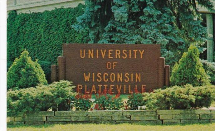 Wisconsin Platteville Welcome Sign Wisconsin State University