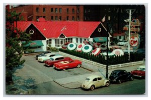 Chez Desjardins Restaurant Montreal Quebec UNP Blank Back Chrome Postcard Y11