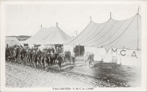 Valcartier YMCA Camp Quebec Canada Unused c1915 TH Davies Litho Postcard G75