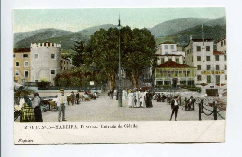 424421 PORTUGAL MADEIRA Funchall Entrada da Cidade City entrance OLD postcard