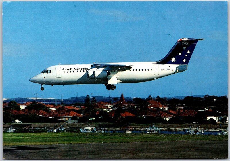Airplane Ansett Australia VH-EWS Air Freight Liner Postcard