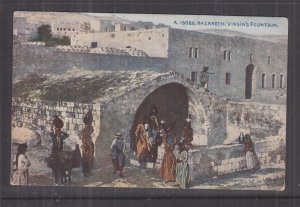 PALESTINE, ISRAEL, NAZARETH, VIRGIN'S FOUNTAIN, c1910 ppc., unused.