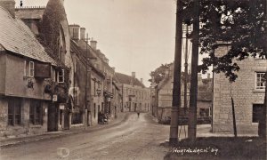 Northleach Gloucestershire England~Street View~Percy Simms Photo Postcard