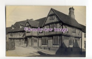 tq2249 - Suffolk - Early View of Medieval Tudor Houses in Lavenham - Postcard