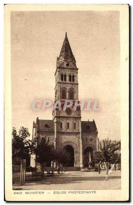 Old Postcard Munster Protestant Church