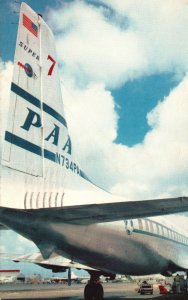 Vintage Postcard 1959 Super 7 Clipper Airplane Pan American World Airways