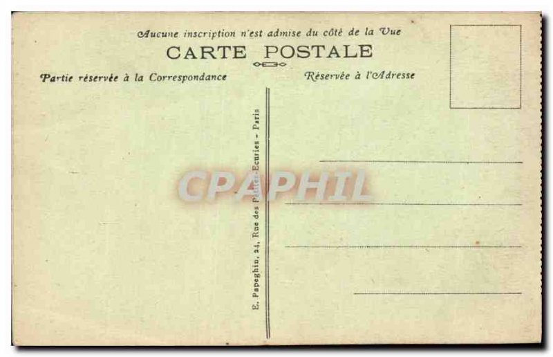 Old Postcard Chateau de Chantilly the Entree