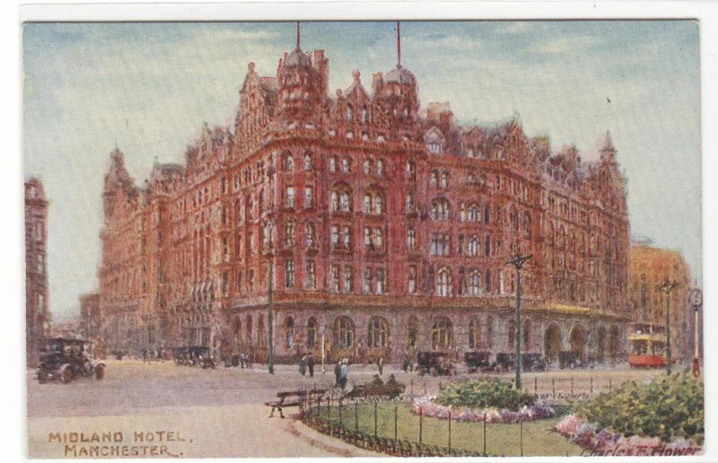 Midland Hotel Manchester Lancashire United Kingdom UK 1910c Tuck postcard 