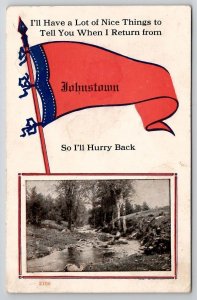 Johnstown Nebraska Scenic Greetings Davidson Family of Long Pine NE Postcard A34