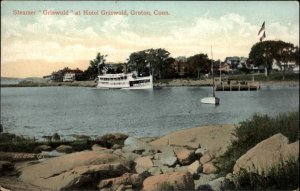 Groton Connecticut CT Steamer Griswold Hotel Griswold c1910 Vintage Postcard