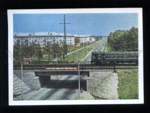 165726 USSR Russia NOVOSIBIRSK Prospect Stroiteley TRAIN old