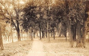 Jackson Minnesota Lovers Lane City Park Real Photo Antique Postcard KK1509